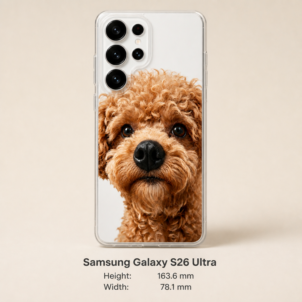 Personalized Pet Photo Phone Case with 3D Squeezable Nose