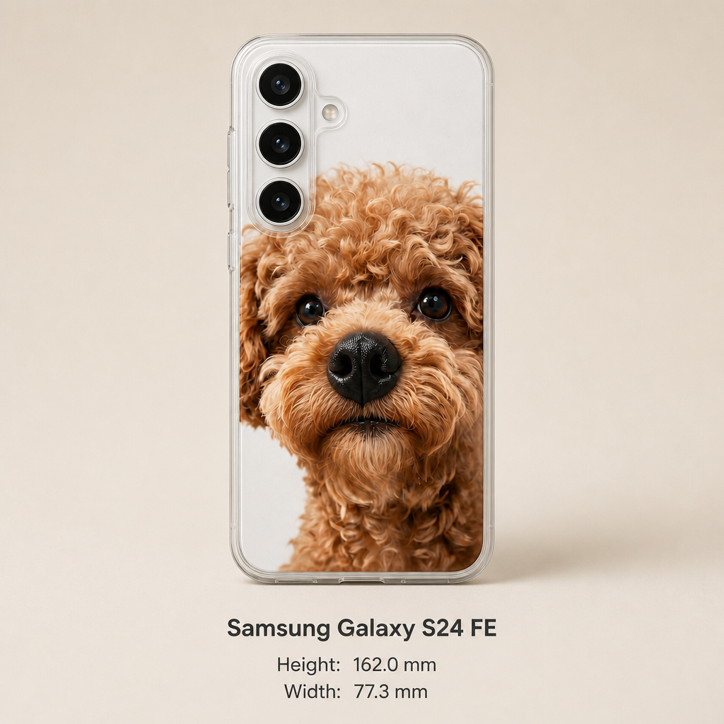 Personalized Pet Photo Phone Case with 3D Squeezable Nose
