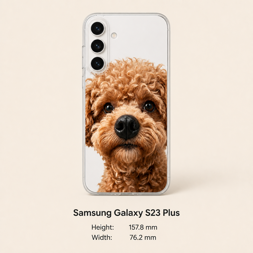 Personalized Pet Photo Phone Case with 3D Squeezable Nose