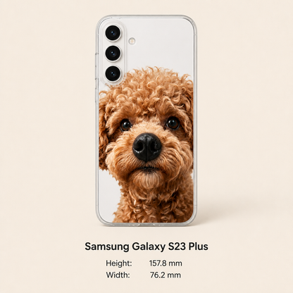 Personalized Pet Photo Phone Case with 3D Squeezable Nose