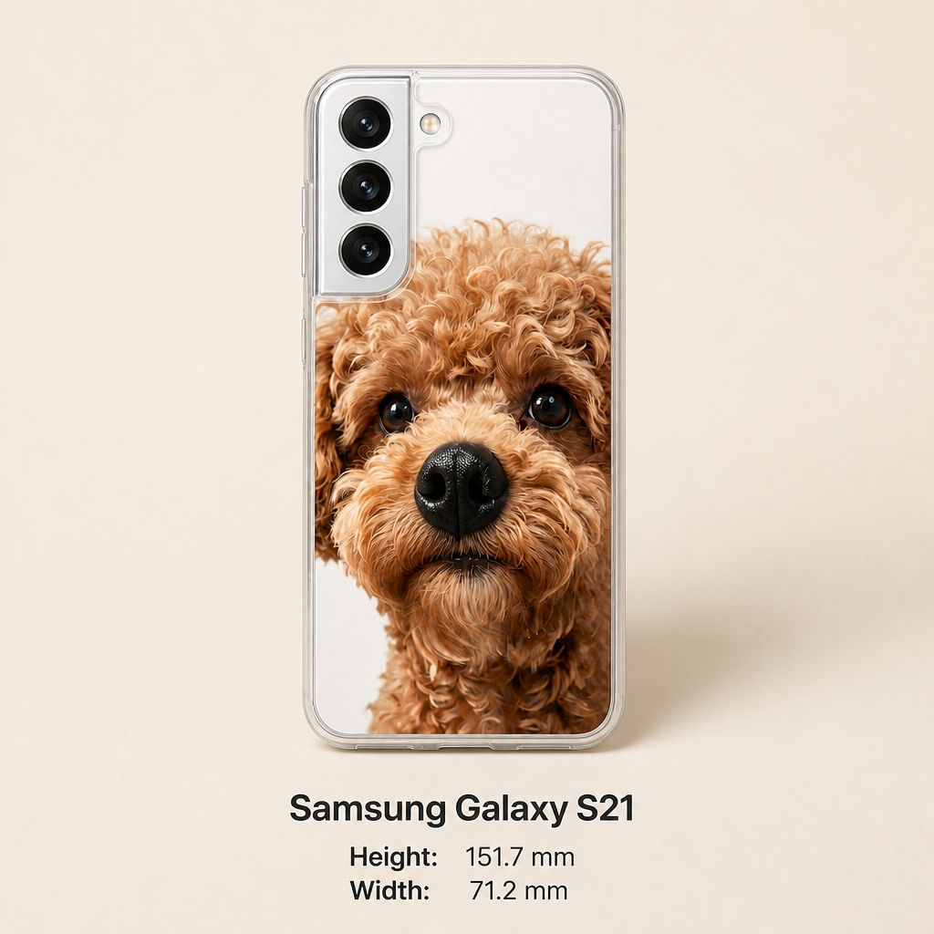 Personalized Pet Photo Phone Case with 3D Squeezable Nose