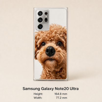 Personalized Pet Photo Phone Case with 3D Squeezable Nose