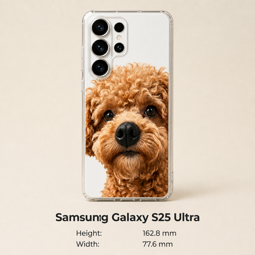 Personalized Pet Photo Phone Case with 3D Squeezable Nose