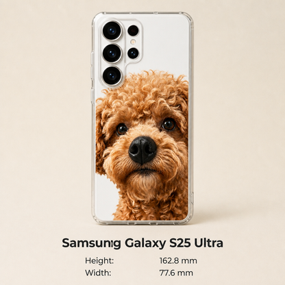 Personalized Pet Photo Phone Case with 3D Squeezable Nose