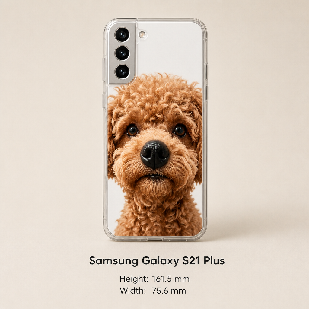 Personalized Pet Photo Phone Case with 3D Squeezable Nose