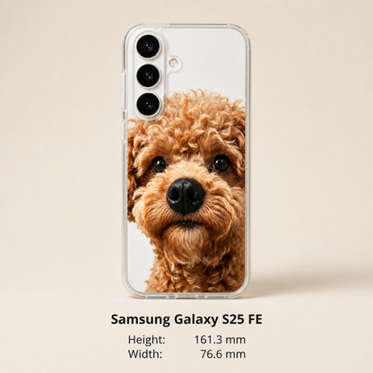 Personalized Pet Photo Phone Case with 3D Squeezable Nose