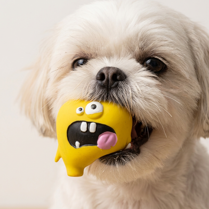 Durable Natural Monster Latex Dental Squeaky Dog Toy