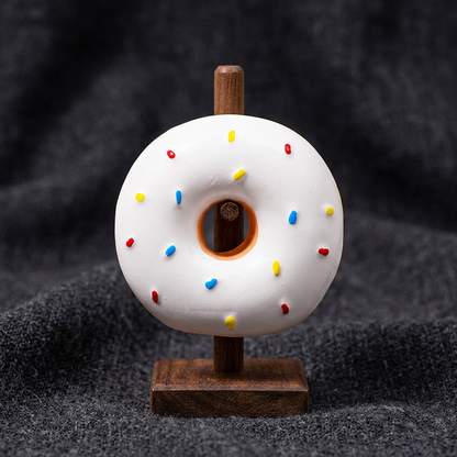 Colorful Squeaky Donut Dog Toy