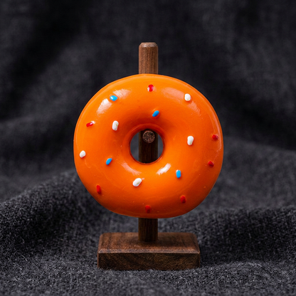 Colorful Squeaky Donut Dog Toy