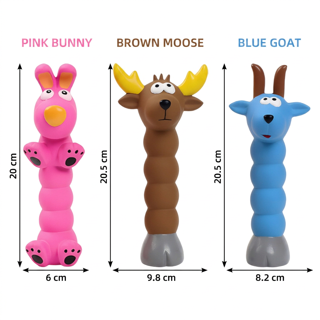 Flexible Animal-Shaped Dog Chew Toy