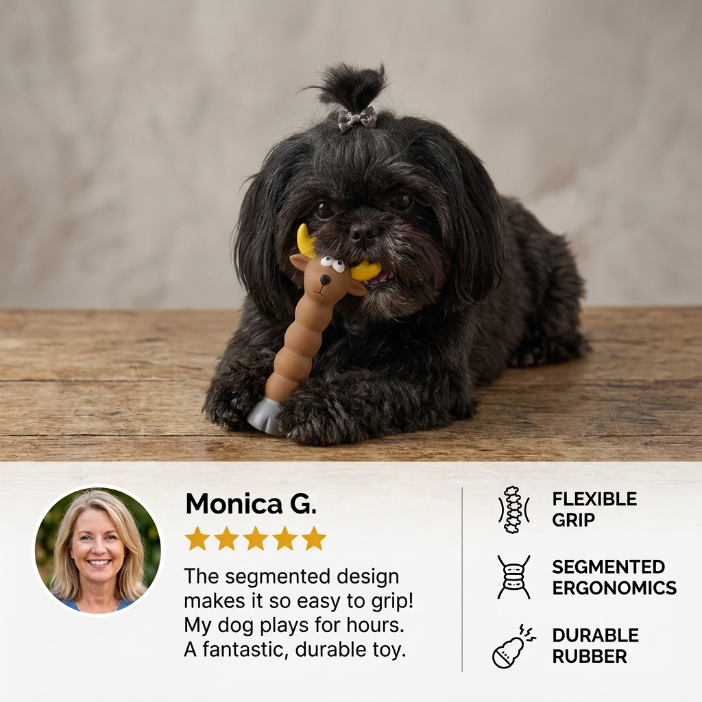 Flexible Animal-Shaped Dog Chew Toy