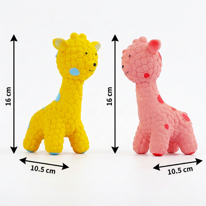 Interactive Squeaky Giraffe Toy for Dogs