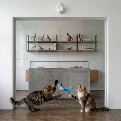 Automatic Flying Bird Cat Toy – Rechargeable Interactive Hanging Teaser