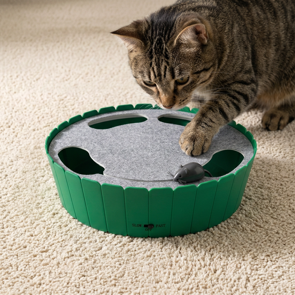 Interactive Hide & Seek Mouse Cat Toy