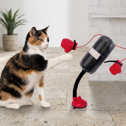 Durable Interactive Cat Boxing Toy with Punching Bag