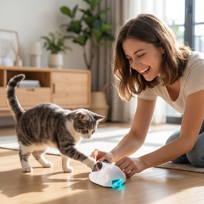 Touch-Activated Smart Cat Robot Toy