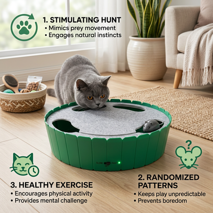Interactive Hide & Seek Mouse Cat Toy