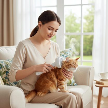 Premium Cat Steam Brush