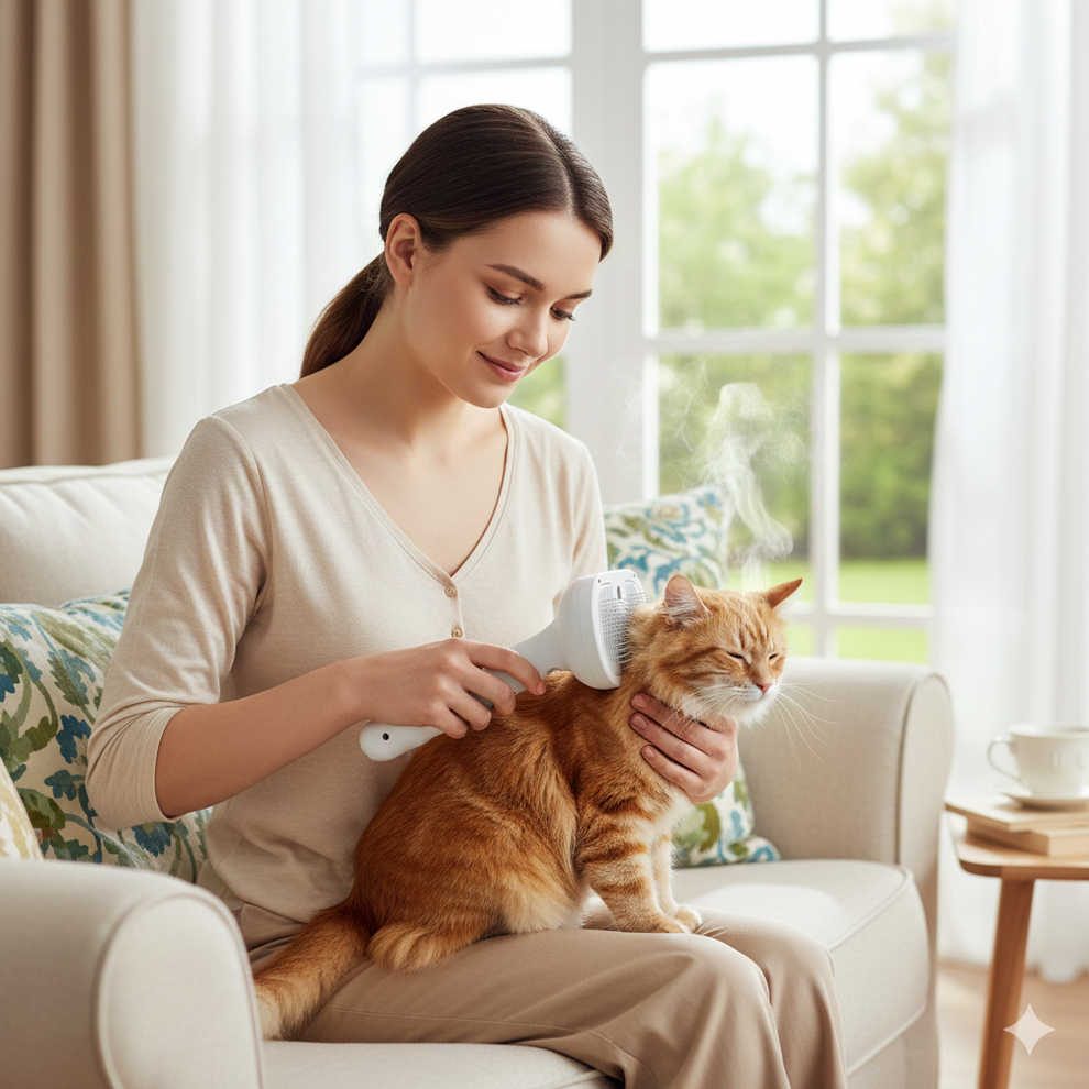 Premium Cat Steam Brush – pets-dreams.uk