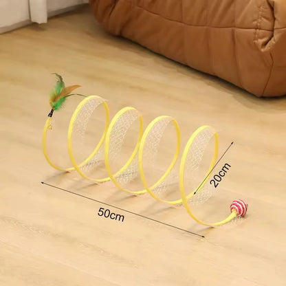 Interactive Cat Spiral Toy