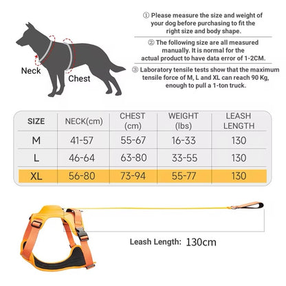 Comfortable harness with anti-pull lead