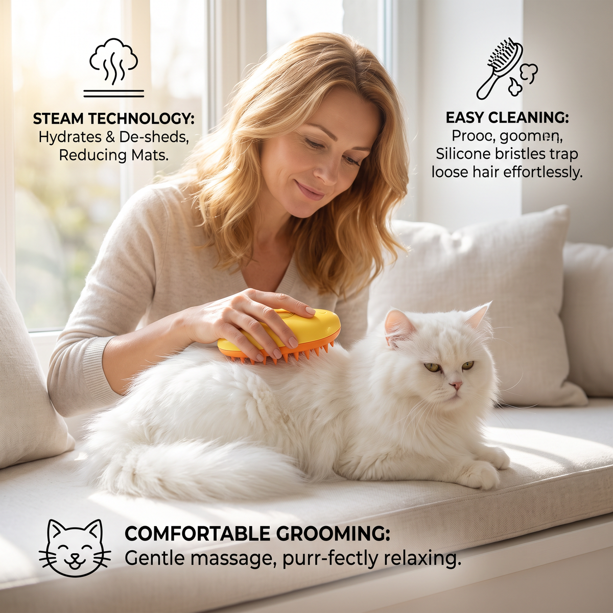 Steam Brush For Pets