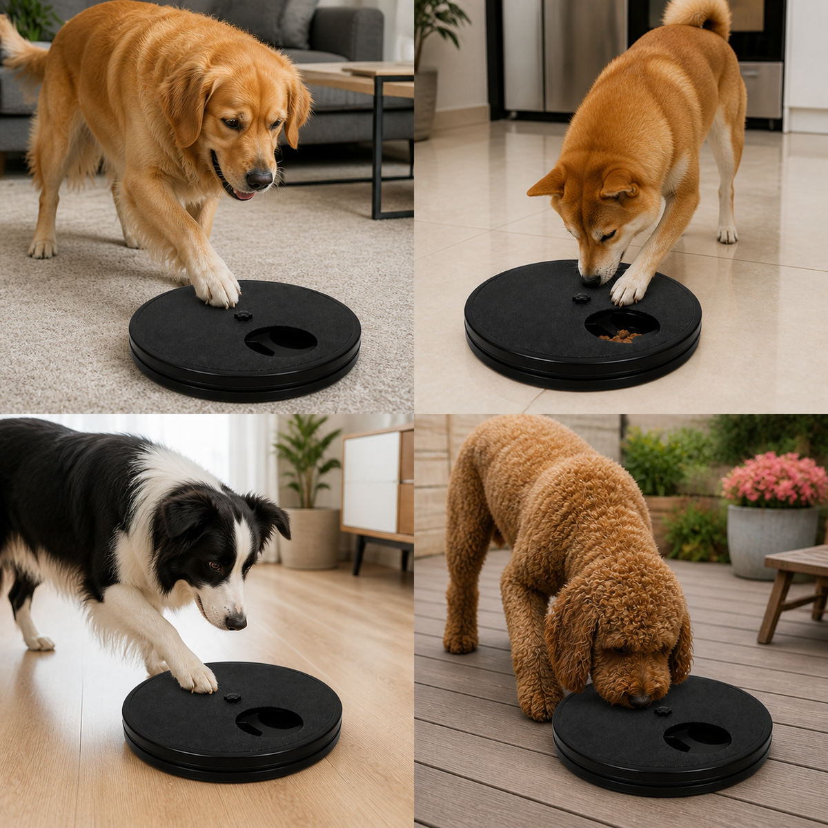 3-in-1 Interactive Dog Nail Scratch Toy with Treat Dispenser