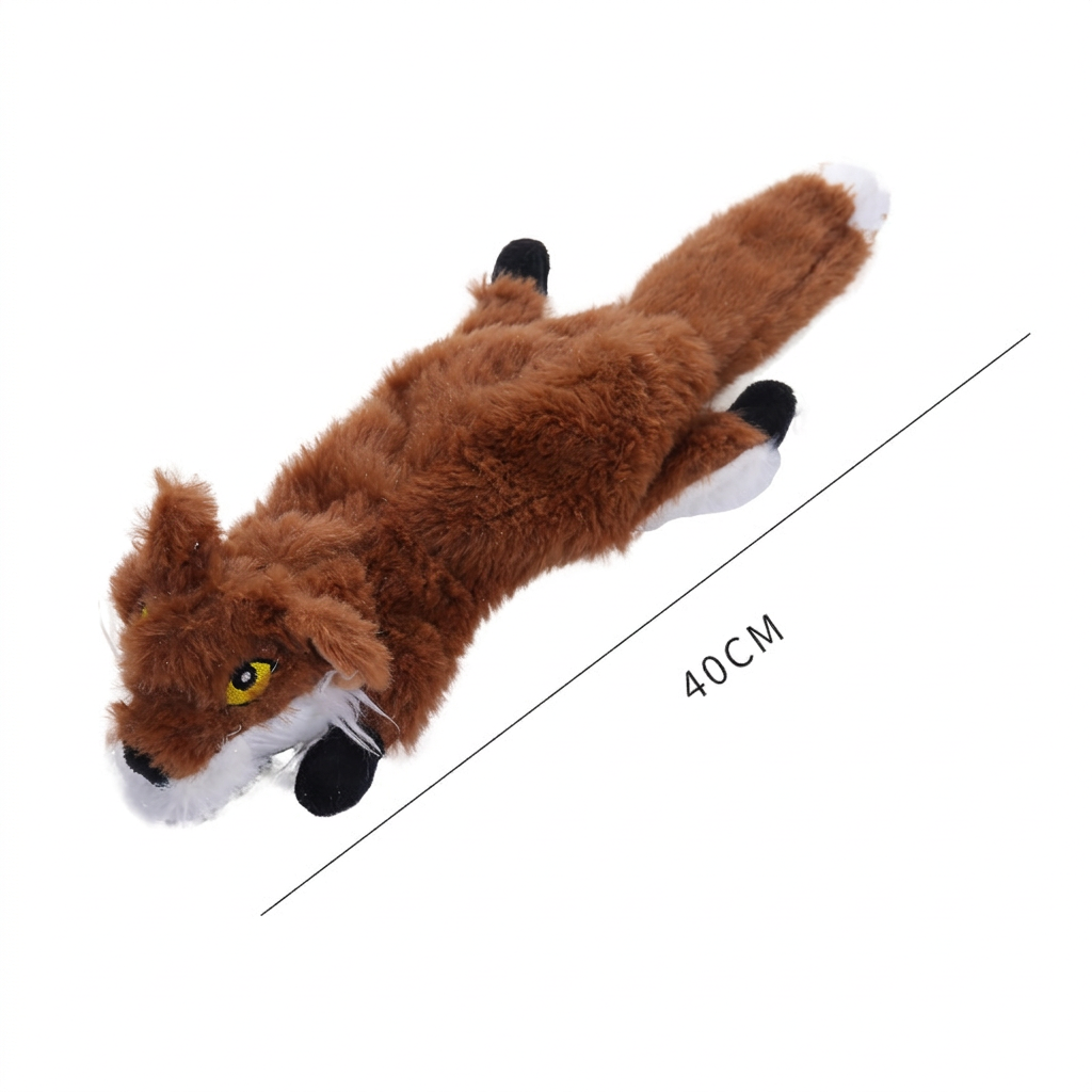 Durable Stuffing-Free Crinkle Squeaky Dog Toy