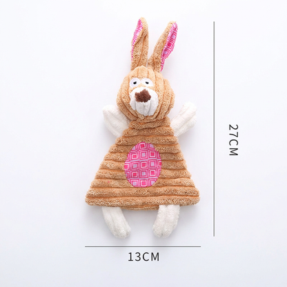 Durable Stuffing-Free Crinkle Squeaky Dog Toy
