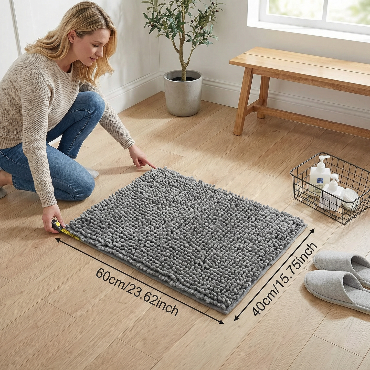 Dog Mud Mat – Super Absorbent, Non-Slip & Washable