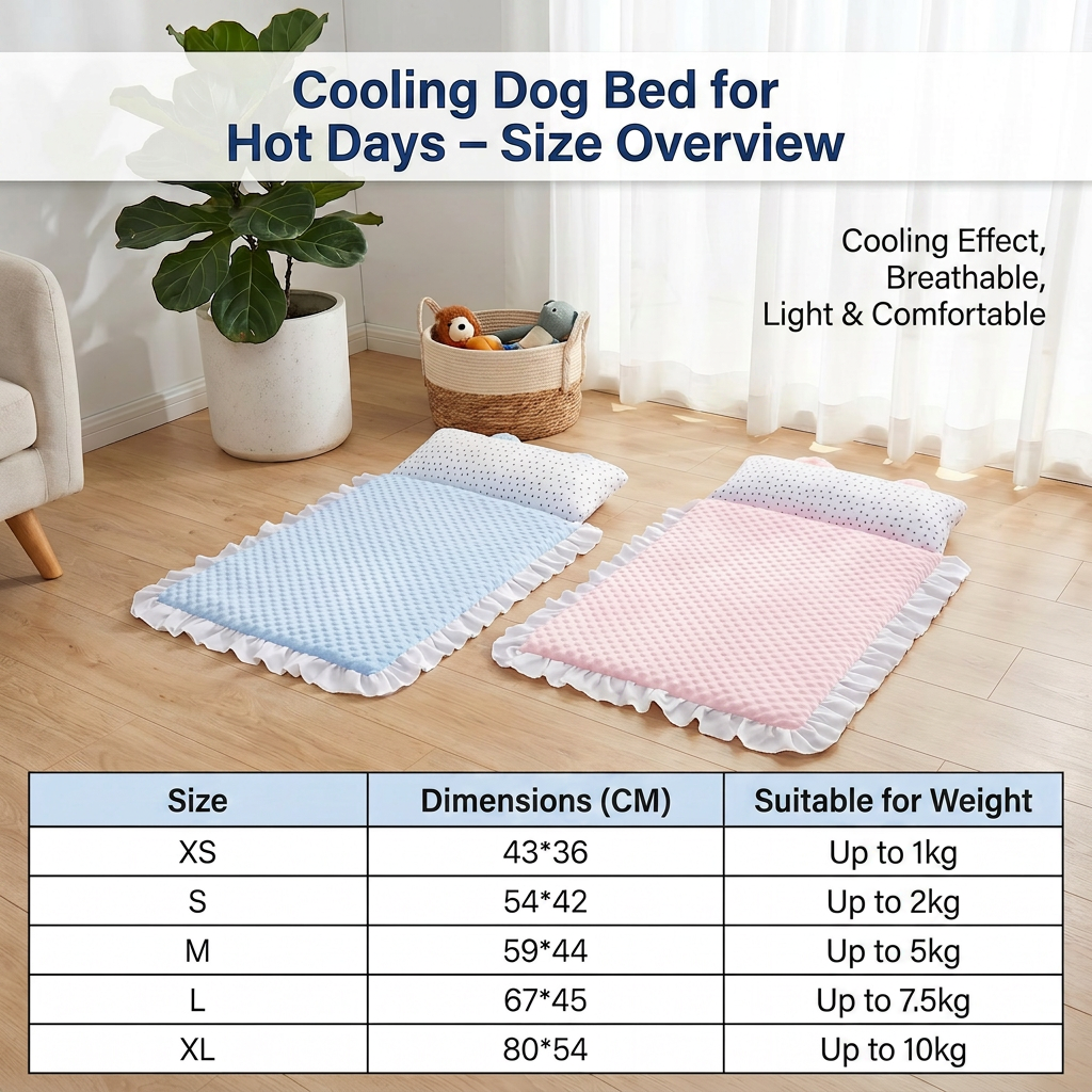 Cooling Dog Bed for Hot Days – Soft, Washable & Comfortable