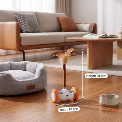 Self-Moving Feather Cat Teaser Toy