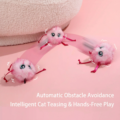 Cute Interactive Rolling Plush Cat toy
