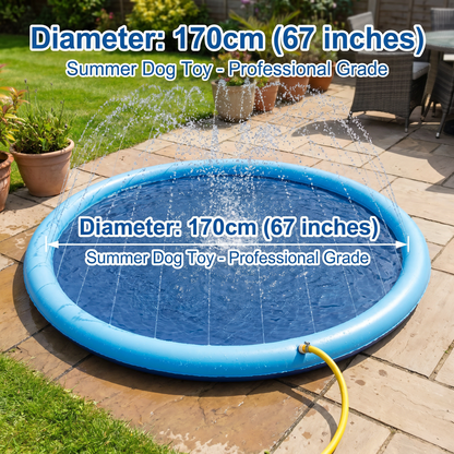 Durable Dog Fountain Splash Pad  - Summer Toy