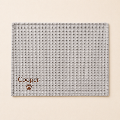 Personalized Fluffy Dog Blanket with Custom Embroidery