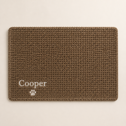 Personalized Fluffy Dog Blanket with Custom Embroidery