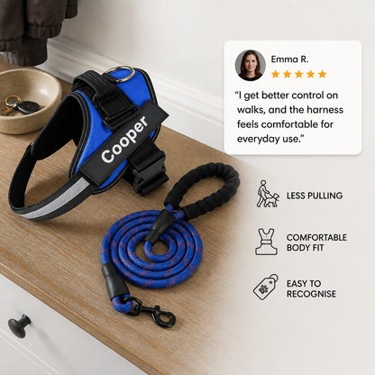 Personalized No-Pull Dog Harness for Easier Walks
