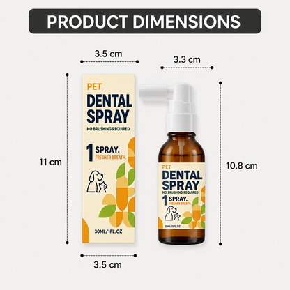 Brushless Tartar Control Dental Spray for Dogs – Helps Reduce Plaque & Freshen Breath