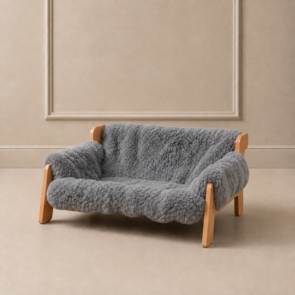 Luxury Elevated Solid Wood Dog Couch Bed