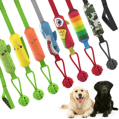 Interactive Dog Tug Toy in Various Animal Designs