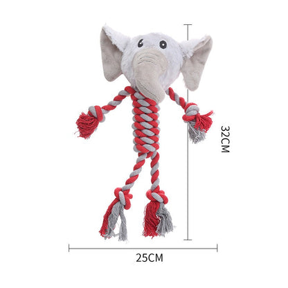 Durable Dog Toy With Plush Head