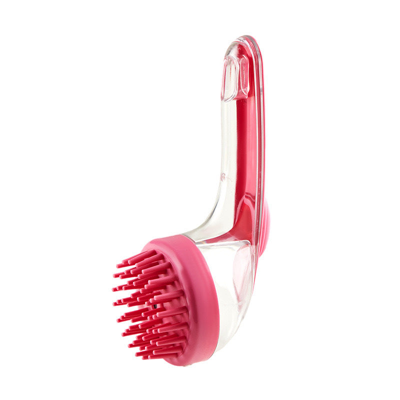 2-in-1 Silicone Pet Bath & Massage Brush with Shampoo Dispenser