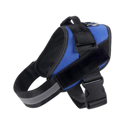 Reflective Adjustable Dog Harness with 3 Leash Clips – Padded for Walking & Training