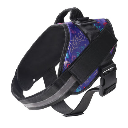 Reflective Adjustable Dog Harness with 3 Leash Clips – Padded for Walking & Training
