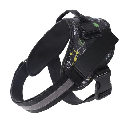 Reflective Adjustable Dog Harness with 3 Leash Clips – Padded for Walking & Training