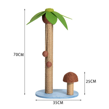 Sisal Cat Palm & Mushroom Scratching Post