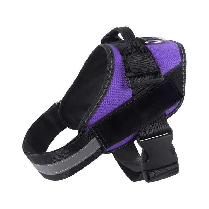 Reflective Adjustable Dog Harness with 3 Leash Clips – Padded for Walking & Training