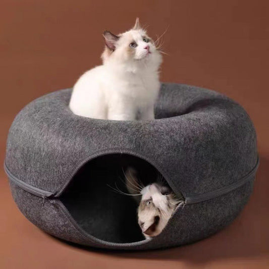 2-in-1 Donut Cat Bed