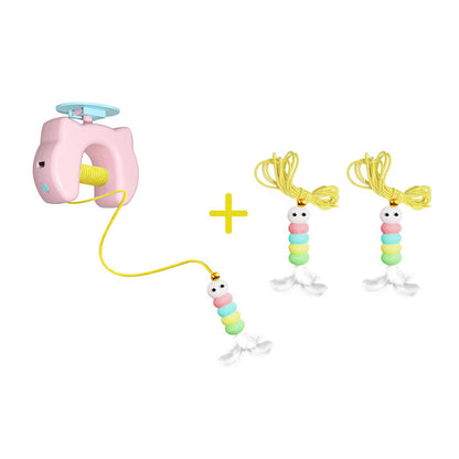 Rechargeable Hanging Door Cat Toy with Interactive Flying Feather