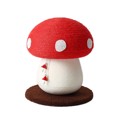 Sisal Fly Agaric Mushroom Cat Scratching Post